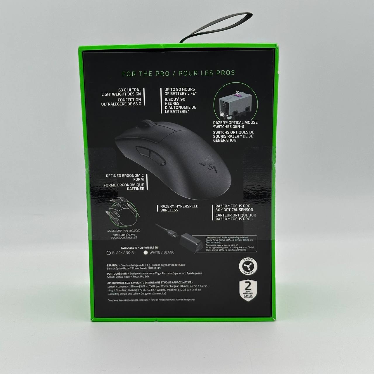 Razer DeathAdder V3 Pro Ultra-Lightweight Wireless Gaming Mouse Black New