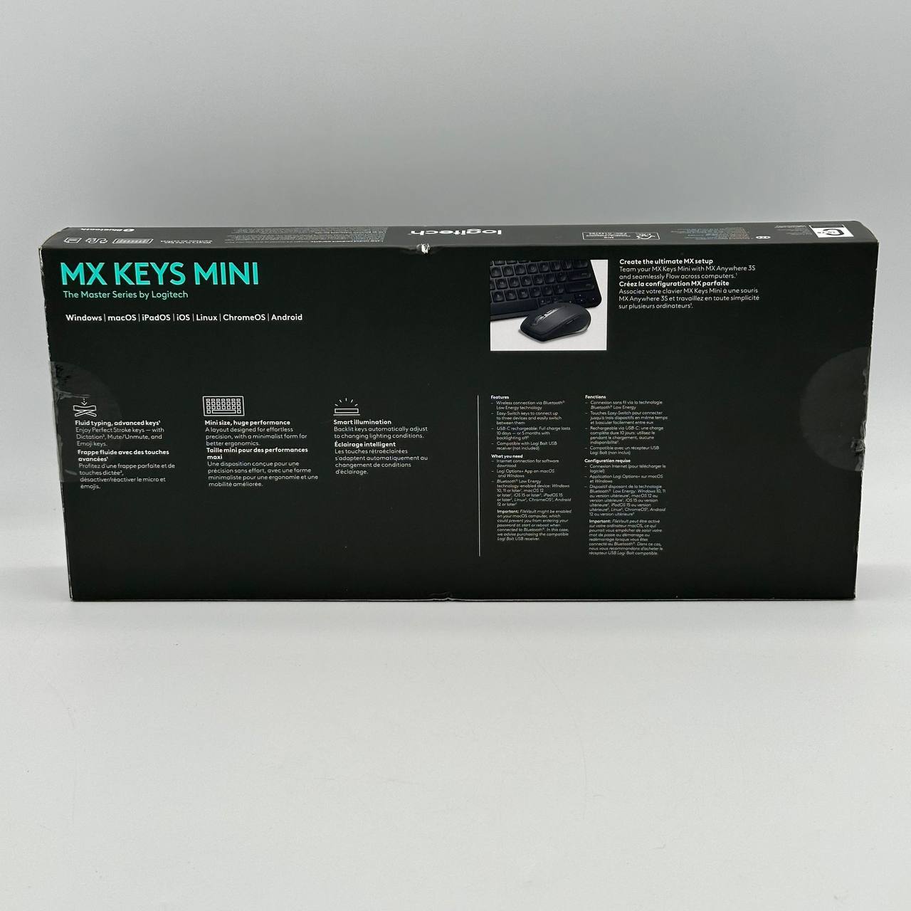 Logitech MX Keys Mini Wireless Illuminated Keyboard Black New