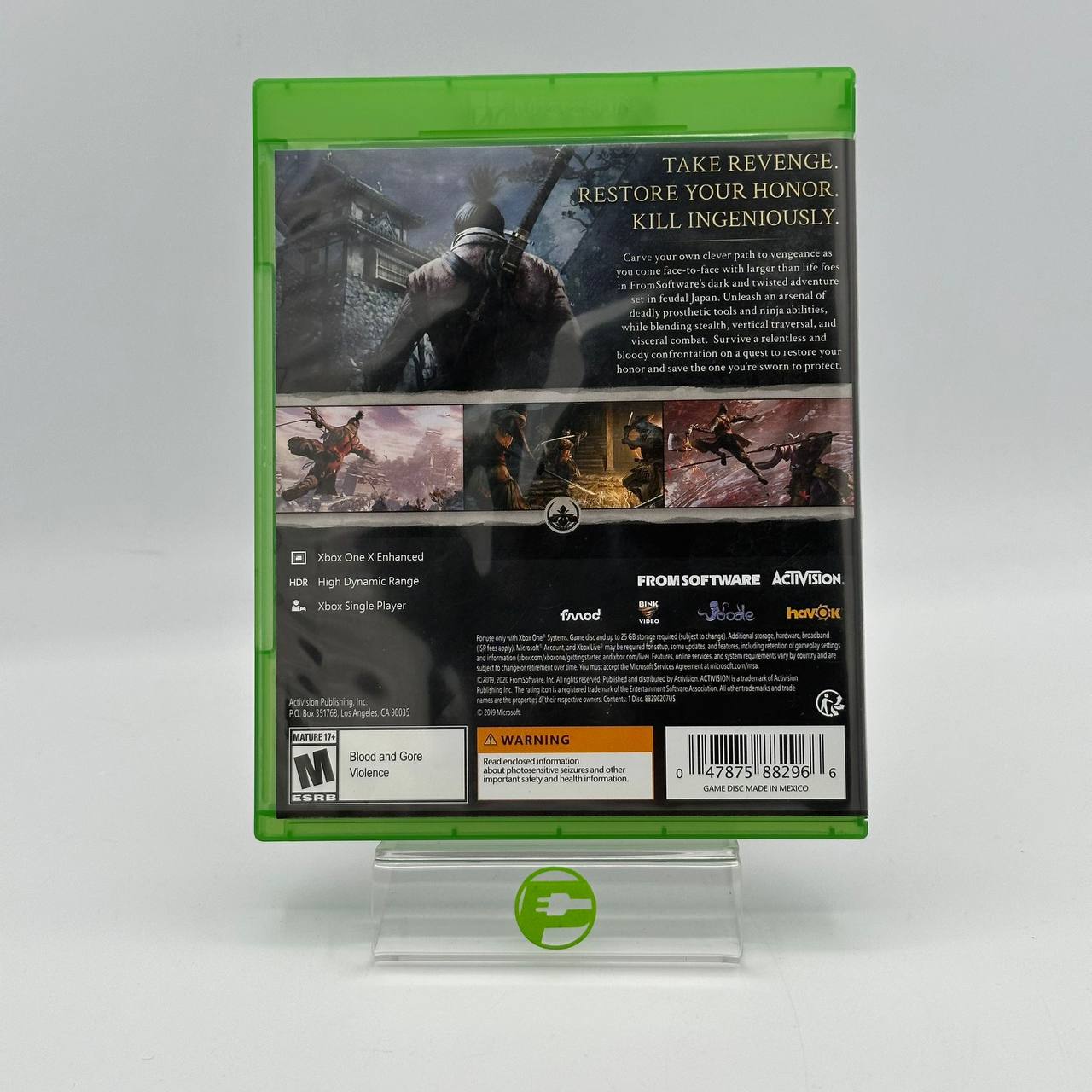 Sekiro: Shadows Die Twice (Microsoft Xbox One, 2019)