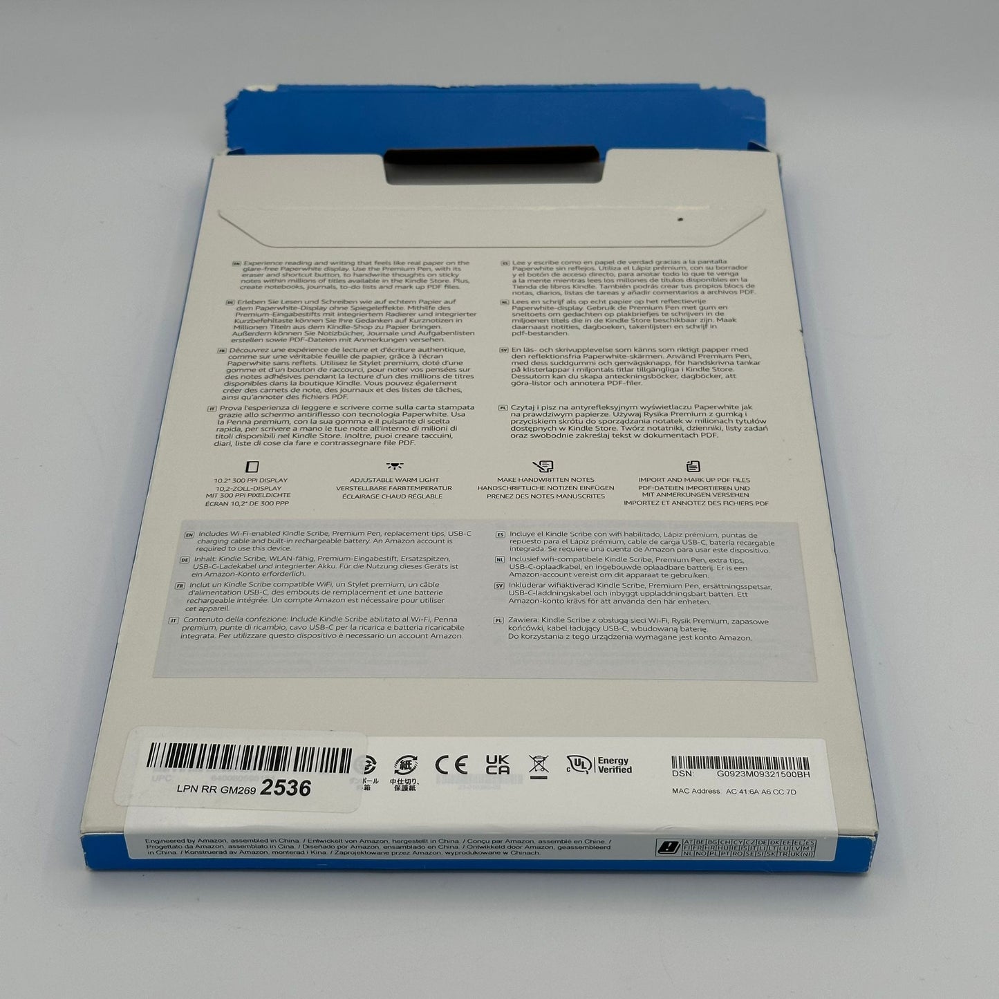 Amazon Kindle Scribe (WiFi Only) 64GB Black