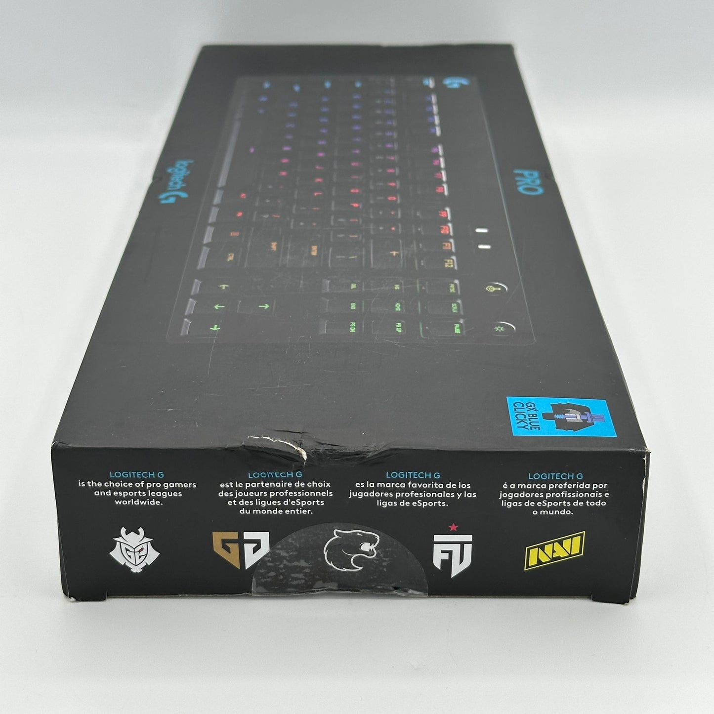 Logitech G Pro GX Blue Clicky Switch Wired Gaming Keyboard New