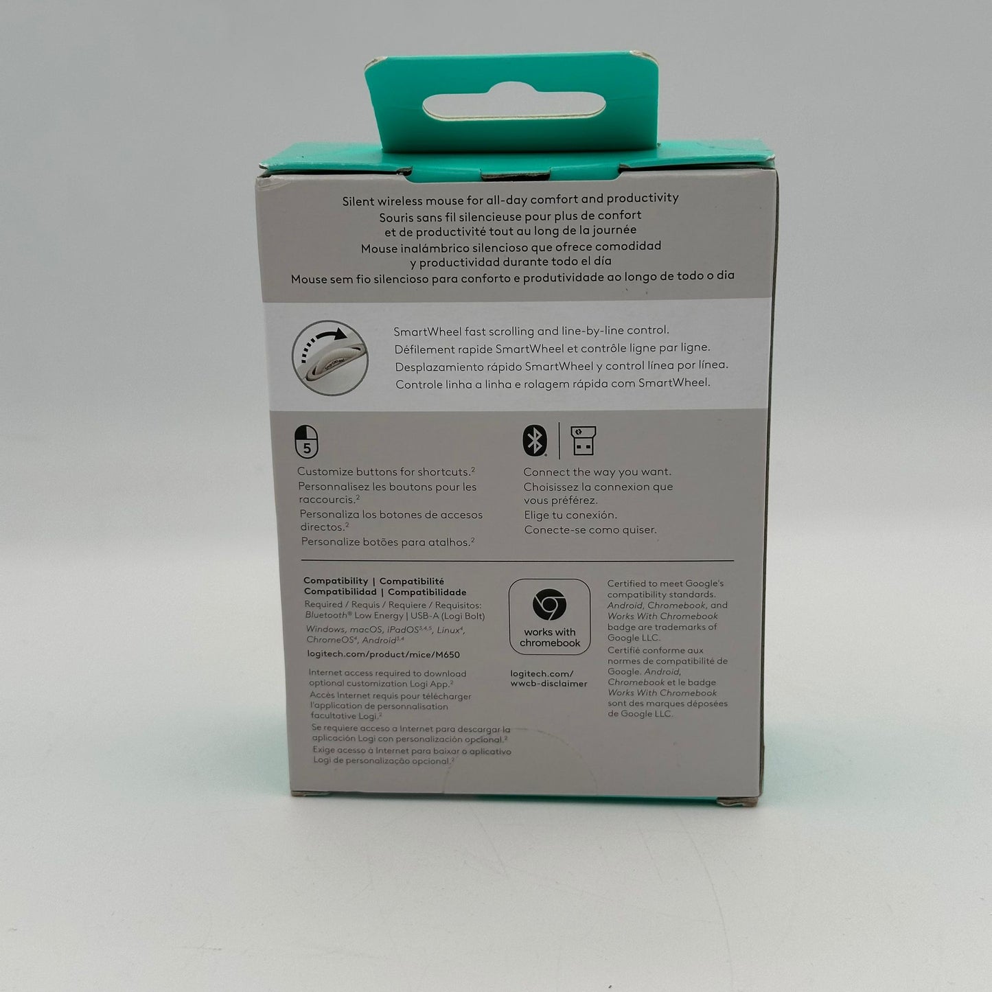 Logitech Signature M650 Wireless Mouse White New