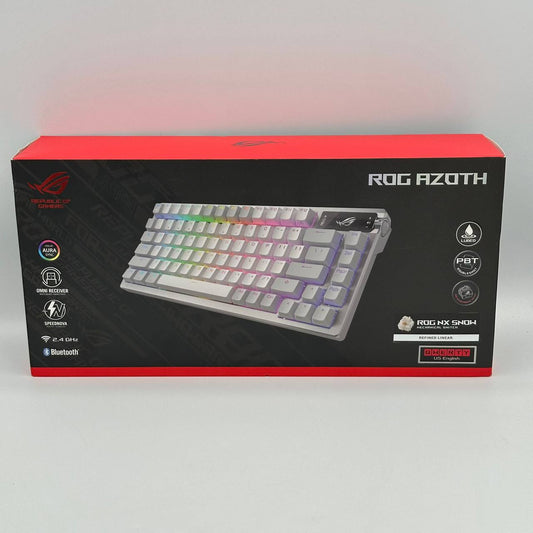 Asus ROG Azoth Snow Mechanical Switch Wireless Gaming Keyboard New