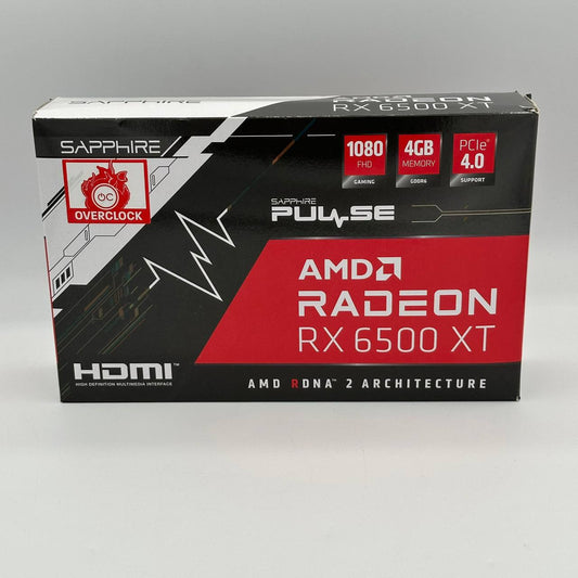 Sapphire Pulse Radeon RX 6500 XT OC 4GB GDDR6 Graphics Card 11314-01-20G