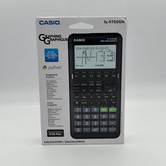 Casio FX-9750GIII Graphing Calculator Black New
