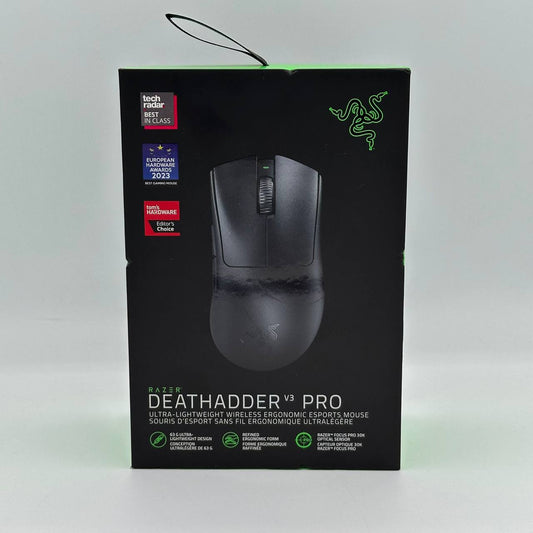 Razer DeathAdder V3 Pro Ultra-Lightweight Wireless Gaming Mouse Black New