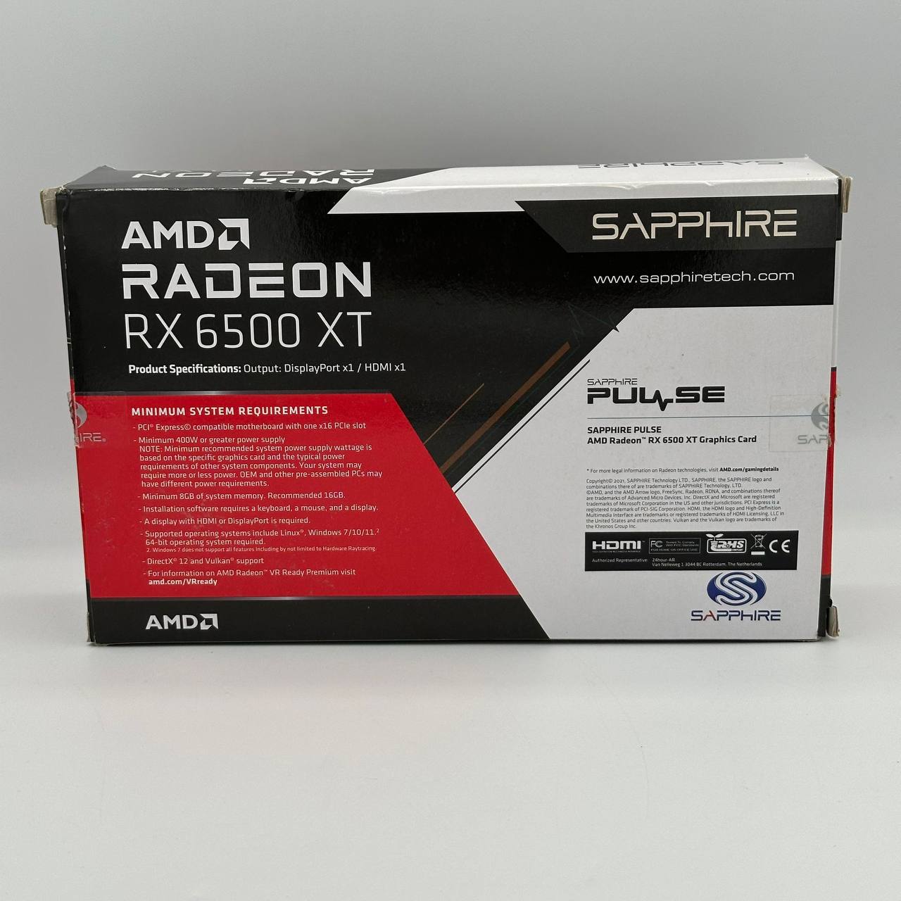 Sapphire Pulse Radeon RX 6500 XT OC 4GB GDDR6 Graphics Card 11314-01-20G