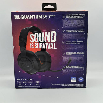 JBL Quantum 350 Wireless Gaming Headset Black New