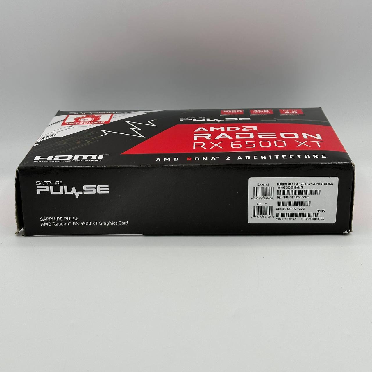Sapphire Pulse Radeon RX 6500 XT OC 4GB GDDR6 Graphics Card 11314-01-20G