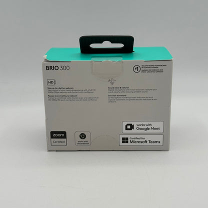 Logitech Brio 300 Full HD 1080p Webcam Black New