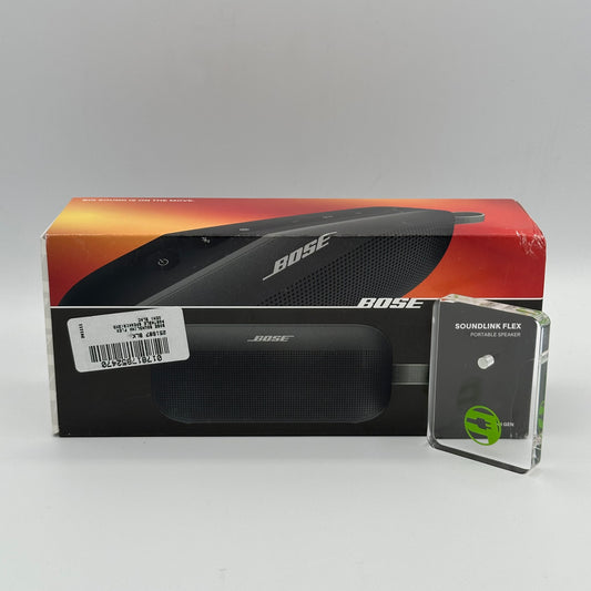 New Bose SoundLink Flex 2nd Gen Black Portable Bluetooth Speaker