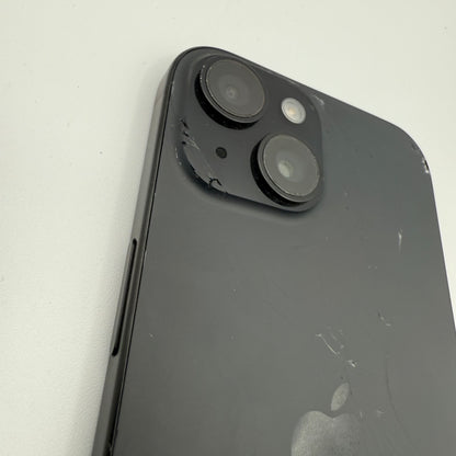 Apple iPhone 15 128GB Black Certified Pre-Owned & Unlocked (Back Glass Cracked)