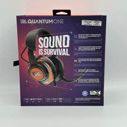 JBL Quantum One Wired Over-Ear Gaming Headset with Active Noise Cancelling Black