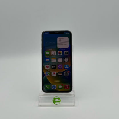 Unlocked Apple iPhone X 64GB 16.7.10 Silver A1901 MQAD2VC/A